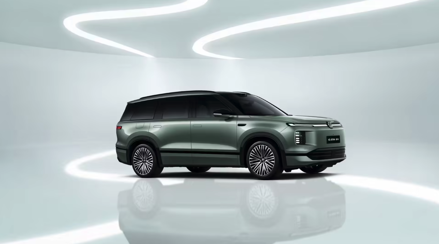 上汽大众ID.ERA 9X连发官图 仙踪绿配色+豪华内饰同步曝光